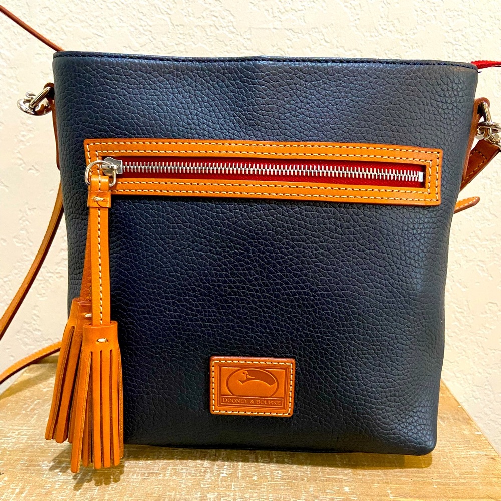 Dooney & Bourke Navy blue bag with long strap